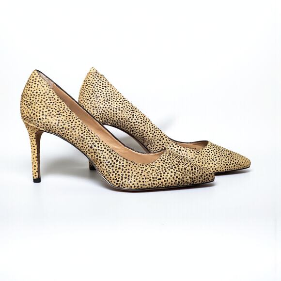 BANANA REPUBLIC Animal Print Cheetah Hair Heels 10 - Picture 1 of 2